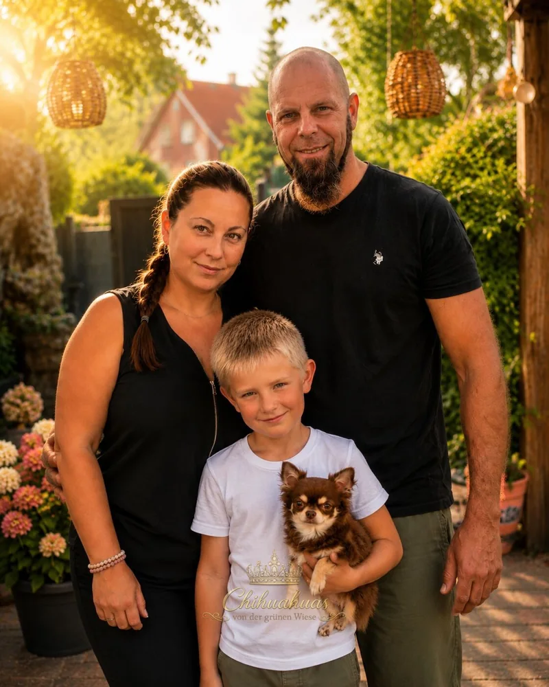 Unsere Familie mit den Chihuahuas